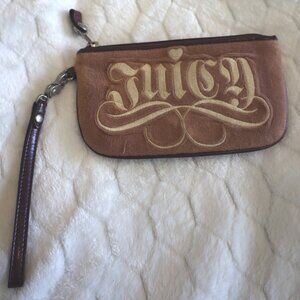 Y2K Juicy Couture Brown Velour Wristlet